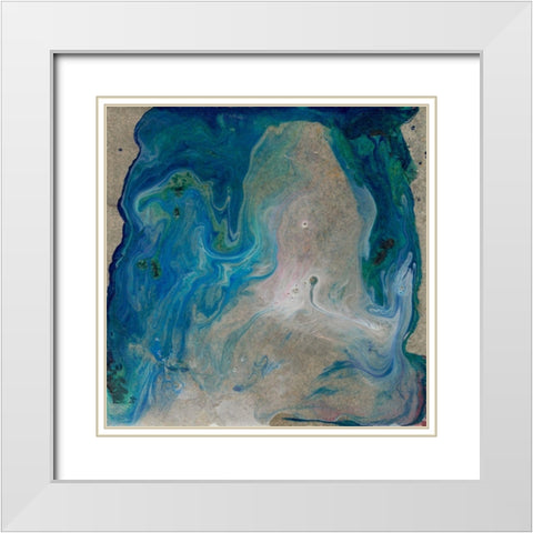 Barrier Island II White Modern Wood Framed Art Print with Double Matting by Ludwig, Alicia