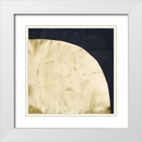 Shape Shifter II White Modern Wood Framed Art Print with Double Matting by Stramel, Renee W.