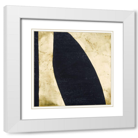 Shape Shifter III White Modern Wood Framed Art Print with Double Matting by Stramel, Renee W.