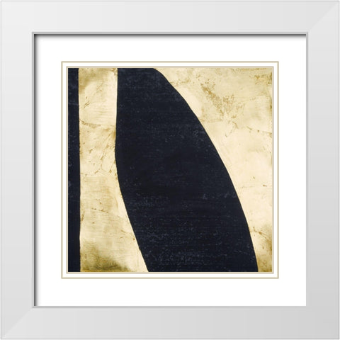 Shape Shifter III White Modern Wood Framed Art Print with Double Matting by Stramel, Renee W.