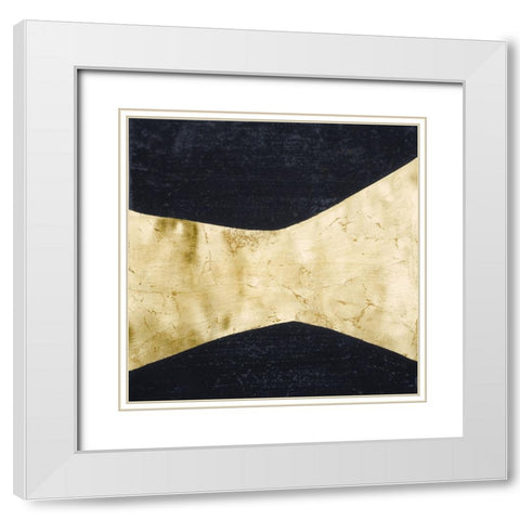 Shape Shifter VI White Modern Wood Framed Art Print with Double Matting by Stramel, Renee W.