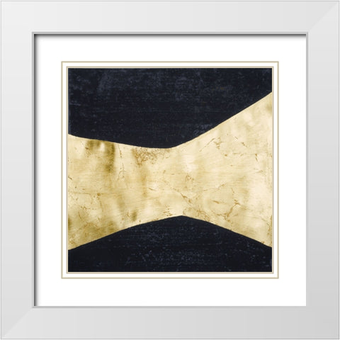 Shape Shifter VI White Modern Wood Framed Art Print with Double Matting by Stramel, Renee W.