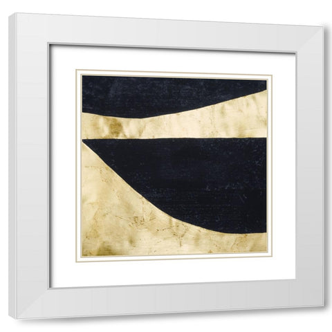 Shape Shifter VIII White Modern Wood Framed Art Print with Double Matting by Stramel, Renee W.