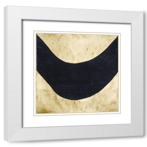 Shape Shifter IX White Modern Wood Framed Art Print with Double Matting by Stramel, Renee W.