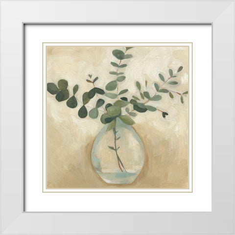 Greenery Still Life III White Modern Wood Framed Art Print with Double Matting by Scarvey, Emma