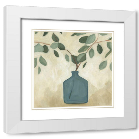 Greenery Still Life IV White Modern Wood Framed Art Print with Double Matting by Scarvey, Emma