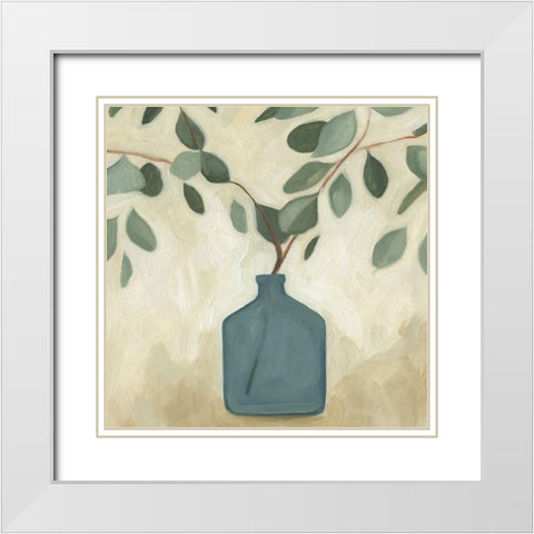 Greenery Still Life IV White Modern Wood Framed Art Print with Double Matting by Scarvey, Emma