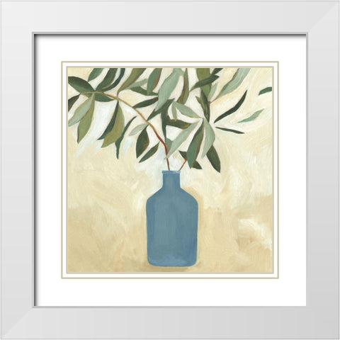 Greenery Still Life V White Modern Wood Framed Art Print with Double Matting by Scarvey, Emma