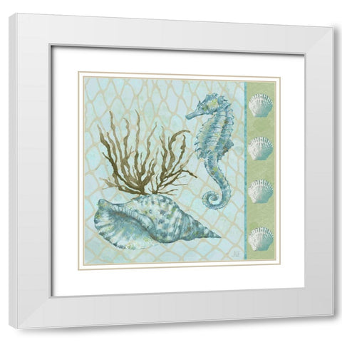 Under Sea I White Modern Wood Framed Art Print with Double Matting by Reynolds, Jade