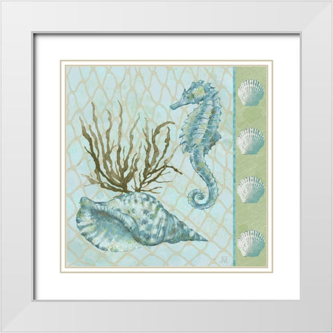 Under Sea I White Modern Wood Framed Art Print with Double Matting by Reynolds, Jade