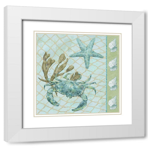 Under Sea II White Modern Wood Framed Art Print with Double Matting by Reynolds, Jade