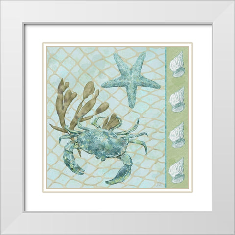 Under Sea II White Modern Wood Framed Art Print with Double Matting by Reynolds, Jade