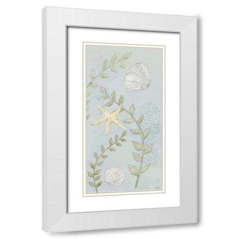 Water Gardens I White Modern Wood Framed Art Print with Double Matting by Reynolds, Jade