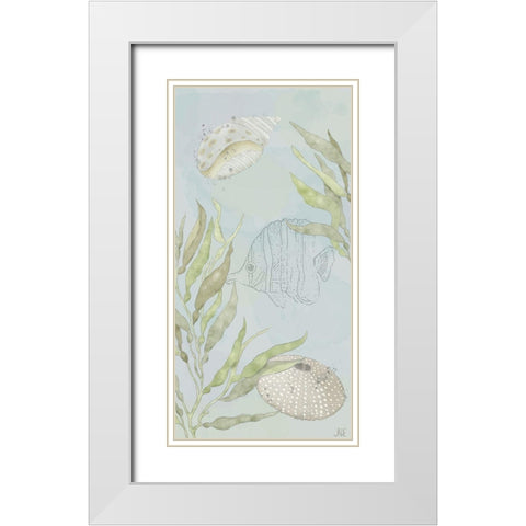 Water Gardens II White Modern Wood Framed Art Print with Double Matting by Reynolds, Jade