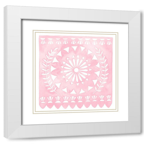 Dia de Fiesta I White Modern Wood Framed Art Print with Double Matting by Popp, Grace