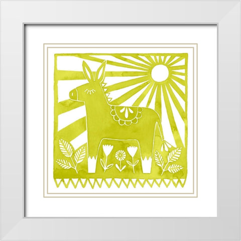 Dia de Fiesta II White Modern Wood Framed Art Print with Double Matting by Popp, Grace