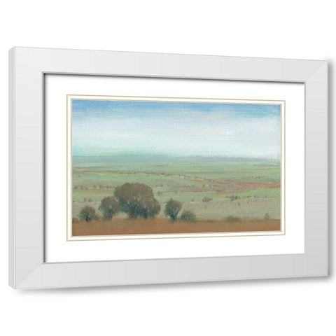 Beautiful Day II White Modern Wood Framed Art Print with Double Matting by OToole, Tim