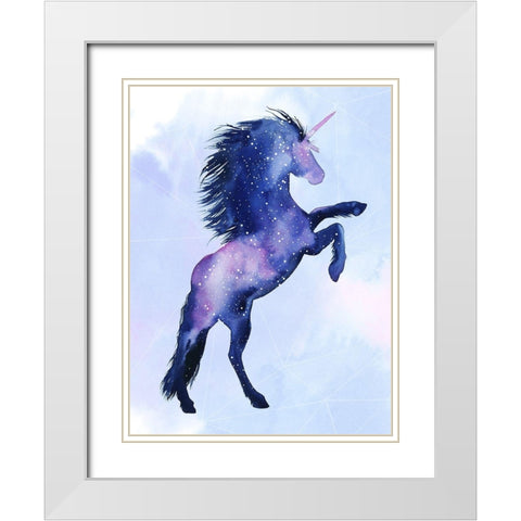 Unicorn Universe  III White Modern Wood Framed Art Print with Double Matting by Popp, Grace
