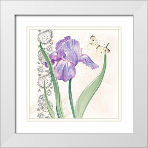 Flowers and Lace III White Modern Wood Framed Art Print with Double Matting by Parker, Jennifer Paxton