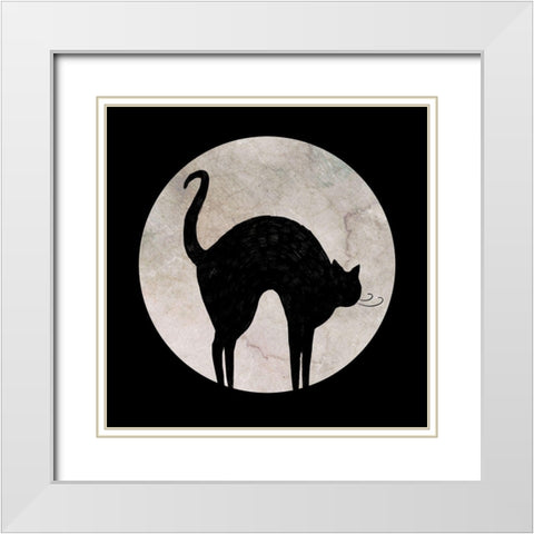 Mystic Moon II White Modern Wood Framed Art Print with Double Matting by Borges, Victoria