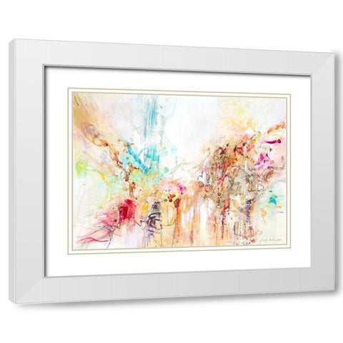 White Series III White Modern Wood Framed Art Print with Double Matting by Gardner, Jennifer