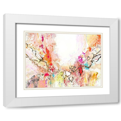White Series VII White Modern Wood Framed Art Print with Double Matting by Gardner, Jennifer