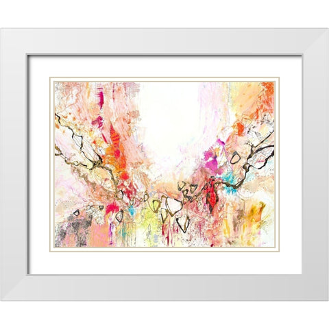 White Series VII White Modern Wood Framed Art Print with Double Matting by Gardner, Jennifer