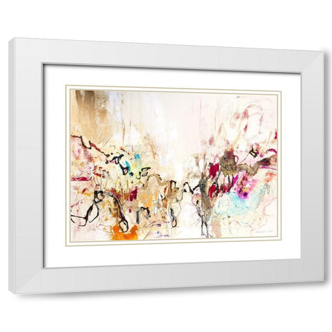White Series IX White Modern Wood Framed Art Print with Double Matting by Gardner, Jennifer