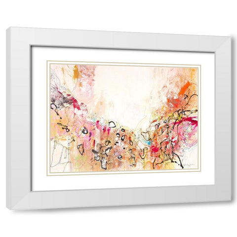 White Series X White Modern Wood Framed Art Print with Double Matting by Gardner, Jennifer