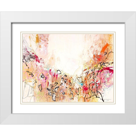 White Series X White Modern Wood Framed Art Print with Double Matting by Gardner, Jennifer