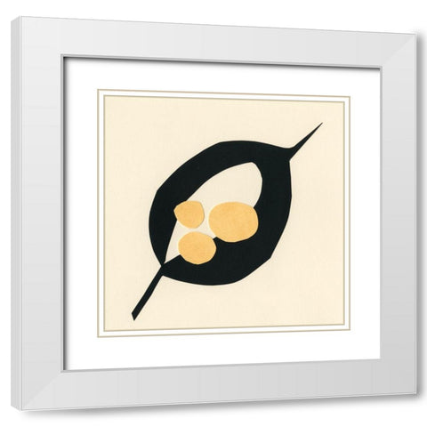 Mod Pod I White Modern Wood Framed Art Print with Double Matting by Stramel, Renee W.