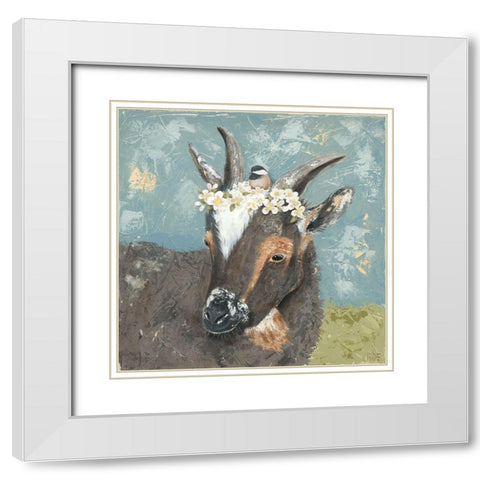 Farm Fun IV White Modern Wood Framed Art Print with Double Matting by Reynolds, Jade