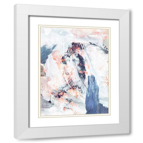 Summit II White Modern Wood Framed Art Print with Double Matting by Borges, Victoria