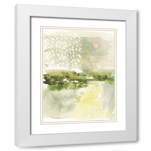 Juniper Haze I White Modern Wood Framed Art Print with Double Matting by Borges, Victoria