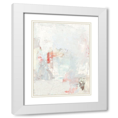 Barely There I White Modern Wood Framed Art Print with Double Matting by Borges, Victoria