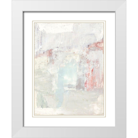 Barely There II White Modern Wood Framed Art Print with Double Matting by Borges, Victoria
