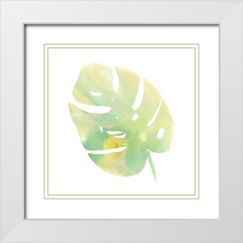 Prisma Tropical I White Modern Wood Framed Art Print with Double Matting by Vess, June Erica