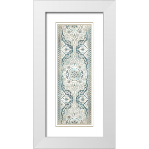 Vintage Persian Panel I White Modern Wood Framed Art Print with Double Matting by Vess, June Erica