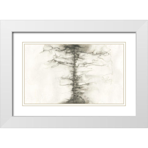 Infused Memory I White Modern Wood Framed Art Print with Double Matting by Stramel, Renee W.