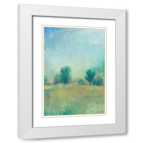 Serene Spring I White Modern Wood Framed Art Print with Double Matting by OToole, Tim