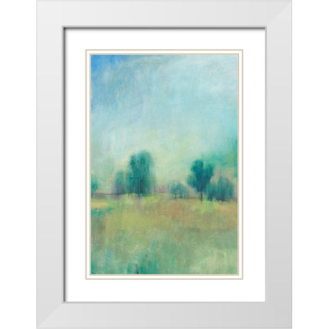 Serene Spring I White Modern Wood Framed Art Print with Double Matting by OToole, Tim