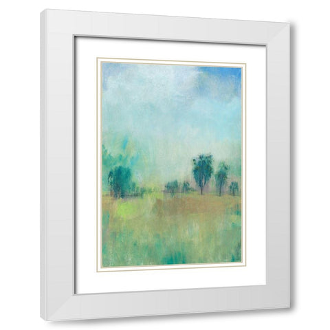 Serene Spring II White Modern Wood Framed Art Print with Double Matting by OToole, Tim