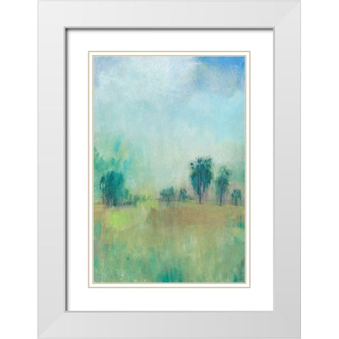 Serene Spring II White Modern Wood Framed Art Print with Double Matting by OToole, Tim