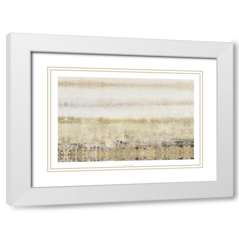 Subtle Meadow I White Modern Wood Framed Art Print with Double Matting by OToole, Tim