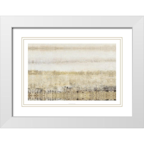 Subtle Meadow I White Modern Wood Framed Art Print with Double Matting by OToole, Tim