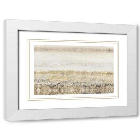 Subtle Meadow II White Modern Wood Framed Art Print with Double Matting by OToole, Tim