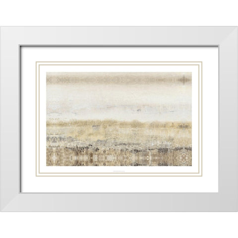 Subtle Meadow II White Modern Wood Framed Art Print with Double Matting by OToole, Tim