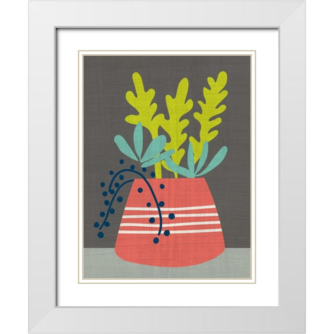 Clay Pot I White Modern Wood Framed Art Print with Double Matting by Zarris, Chariklia