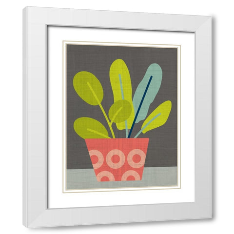 Clay Pot III White Modern Wood Framed Art Print with Double Matting by Zarris, Chariklia