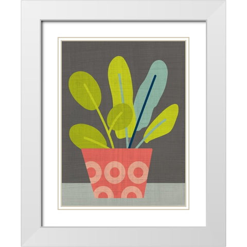 Clay Pot III White Modern Wood Framed Art Print with Double Matting by Zarris, Chariklia